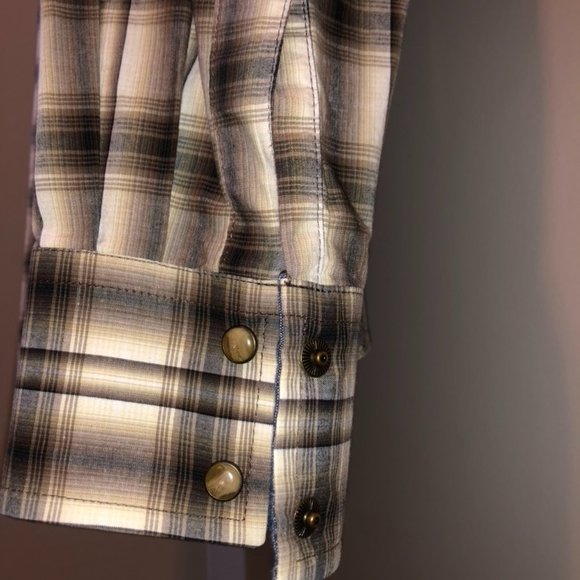 Mens Medium Wrangler Retro Western Dress Shirt - Picture 6 of 9